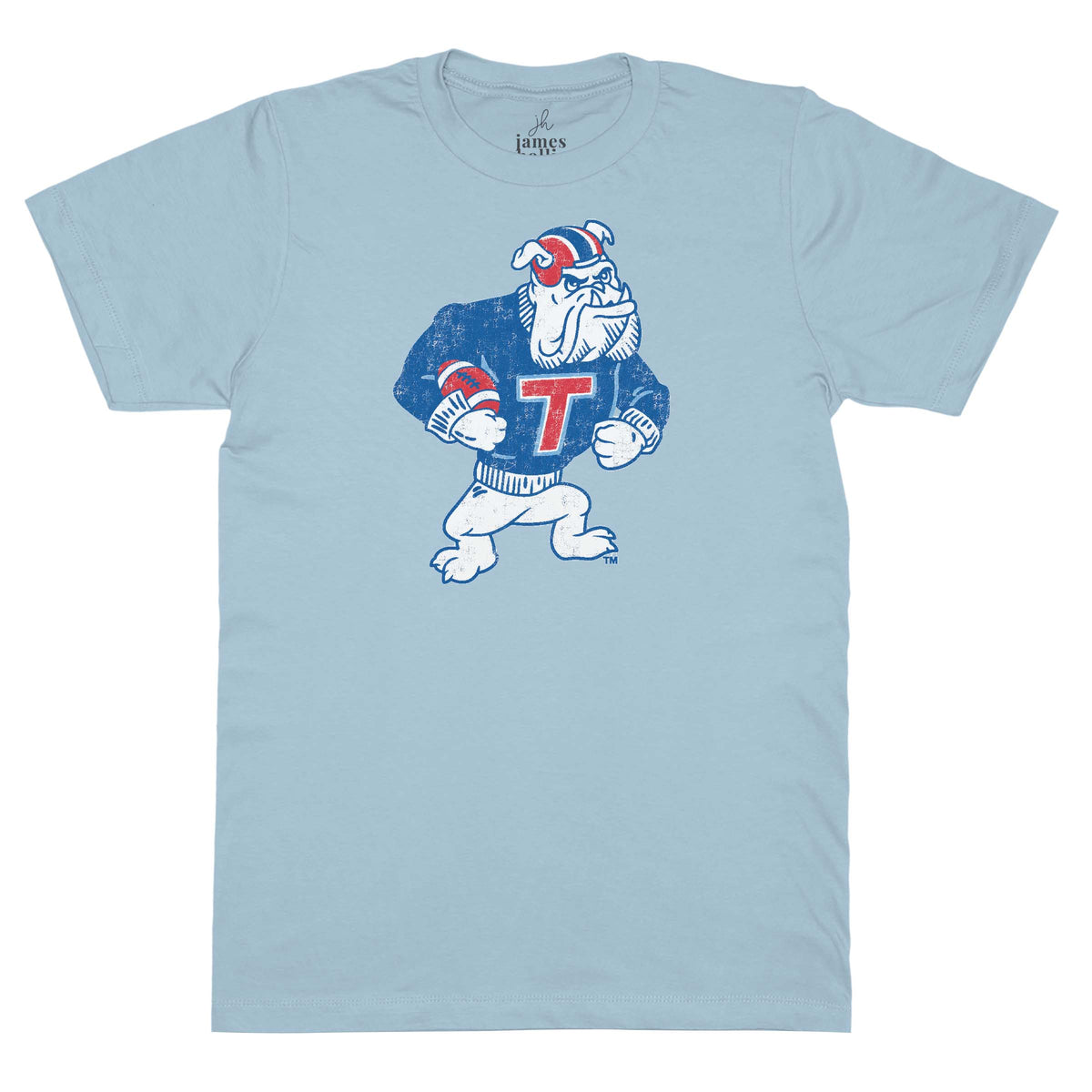 Vintage Football Bulldog T-Shirt