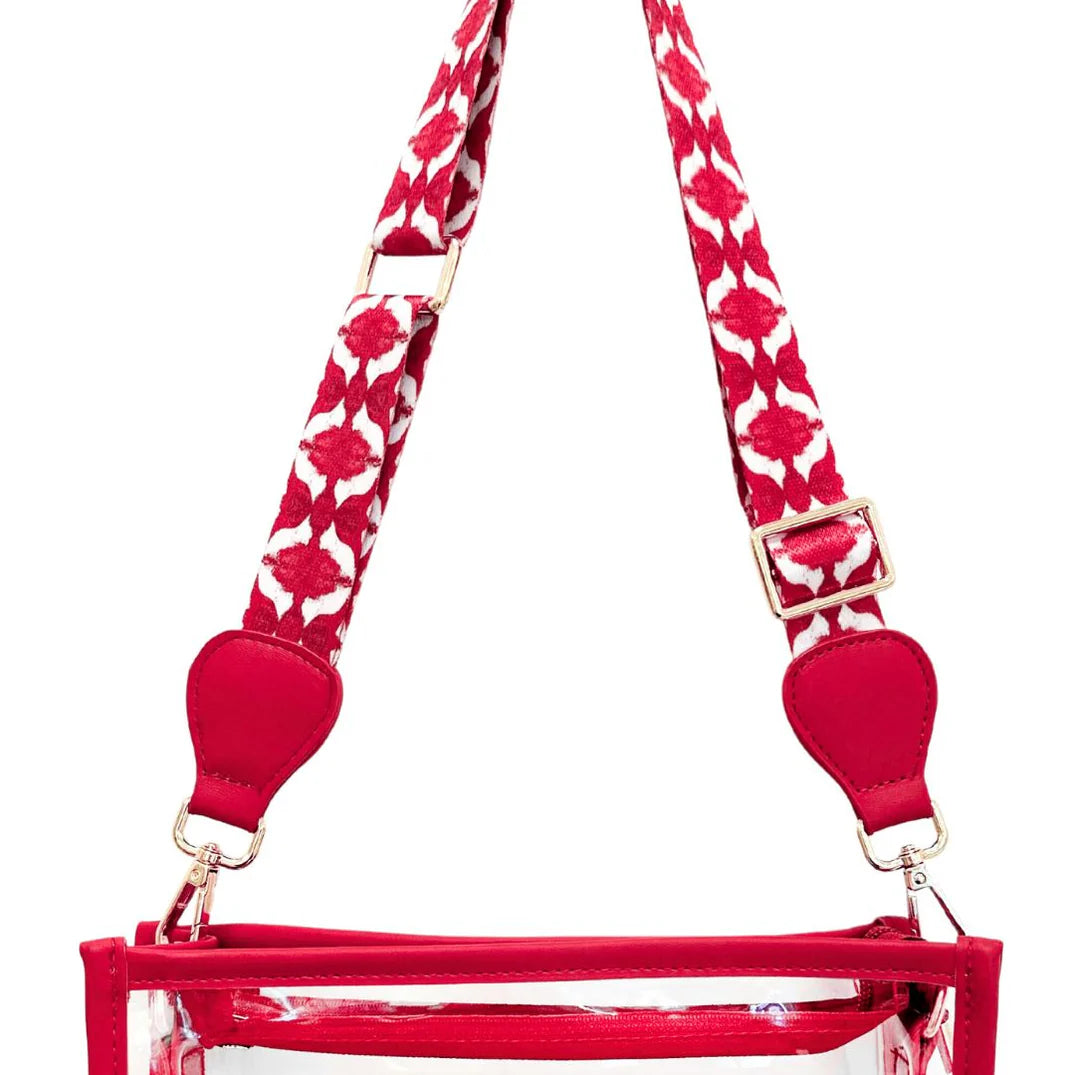 Clear Purse- Red