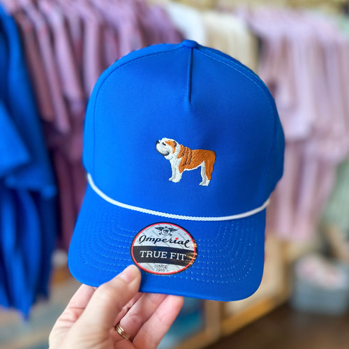 Blue Bulldog Rope Hat