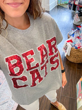 Load image into Gallery viewer, Bearcats Sparkle Tee- Grey