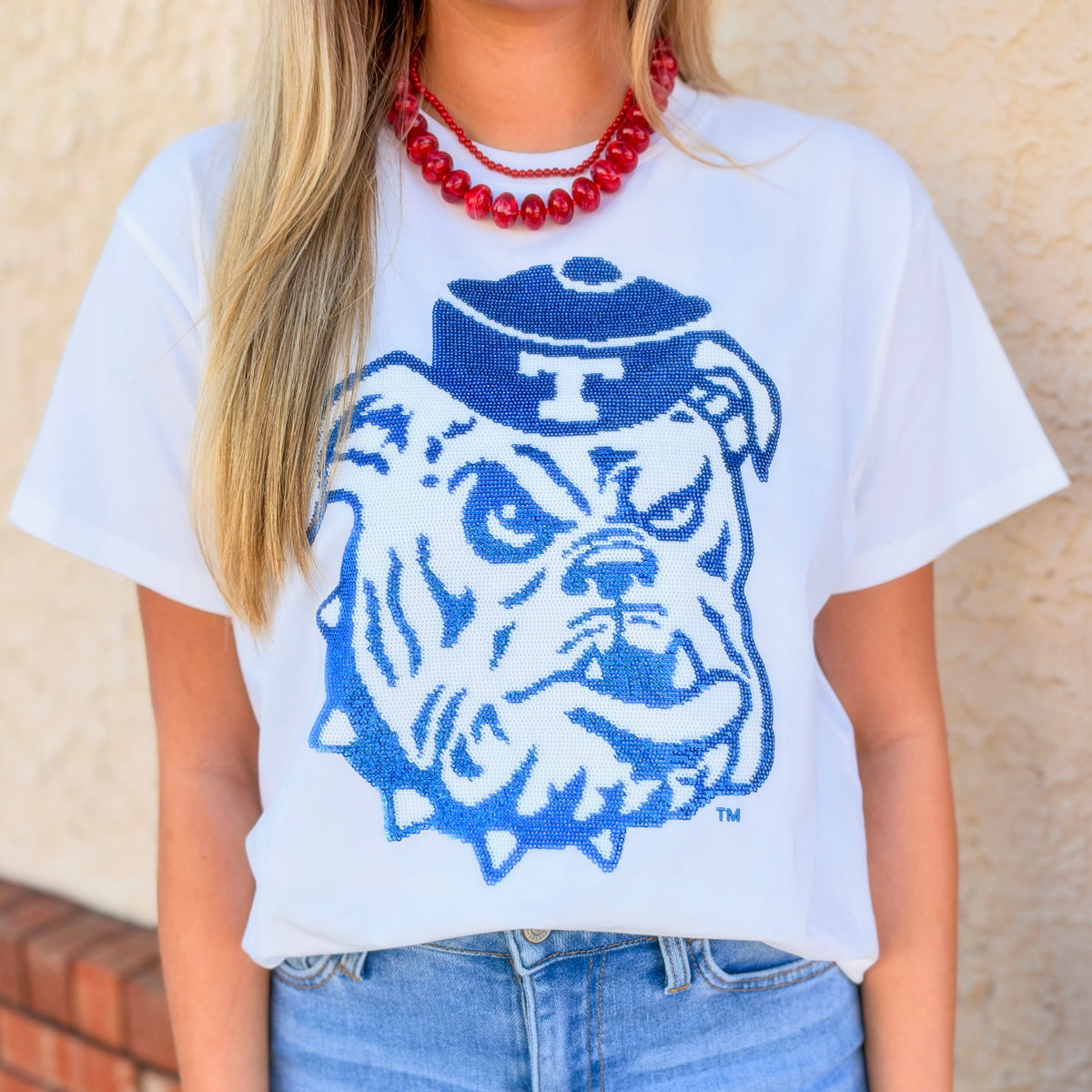 Retro Bulldog Sparkle Tee