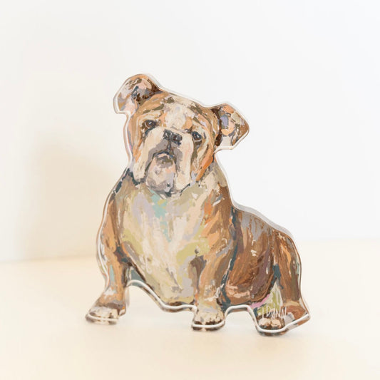 Bulldog Acrylic Block