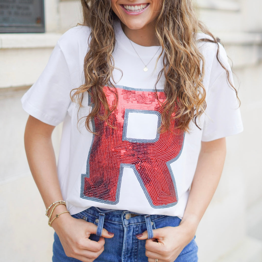 R Sparkle Tee- White