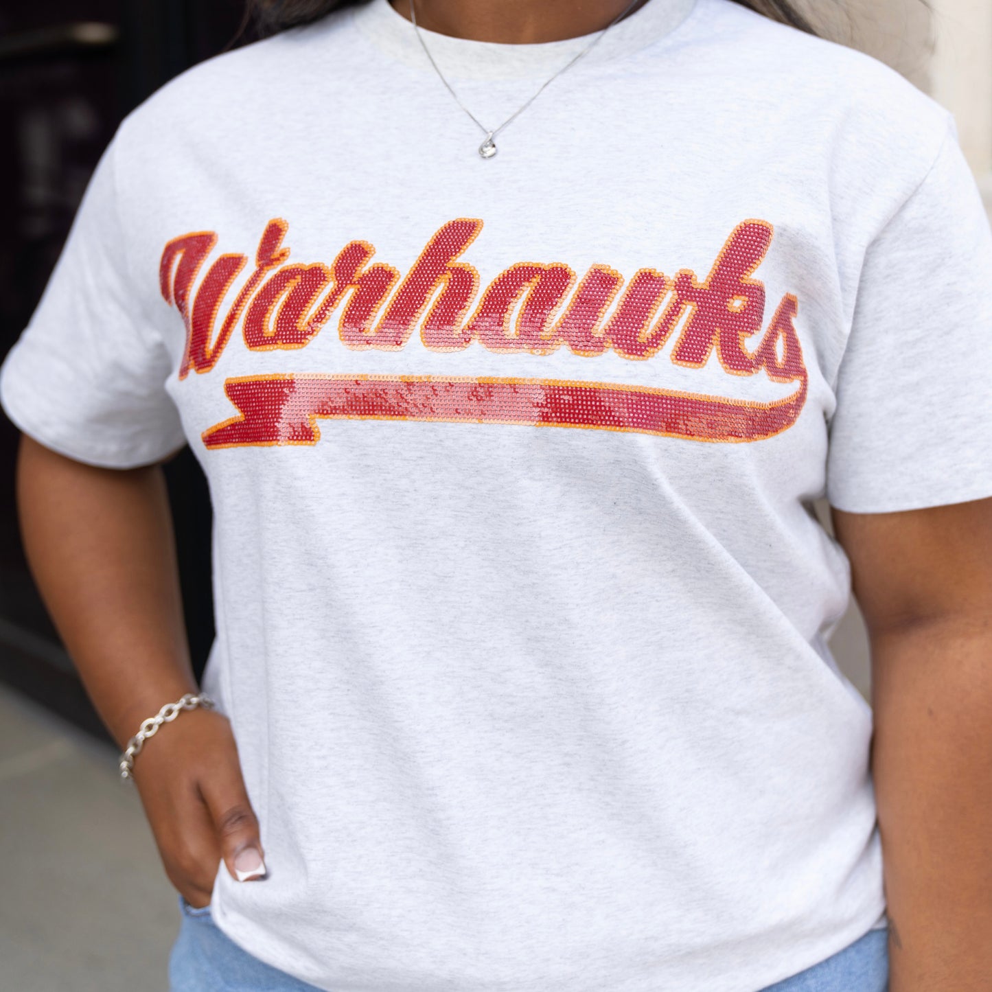 ULM Warhawks Script Sparkle Tee [Licensed]