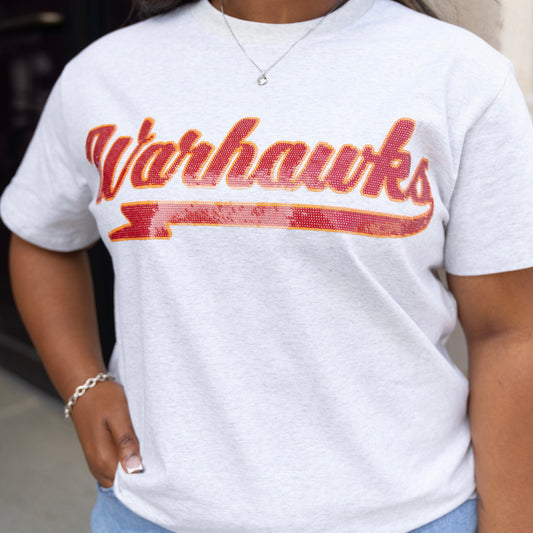 ULM Warhawks Script Sparkle Tee [Licensed]