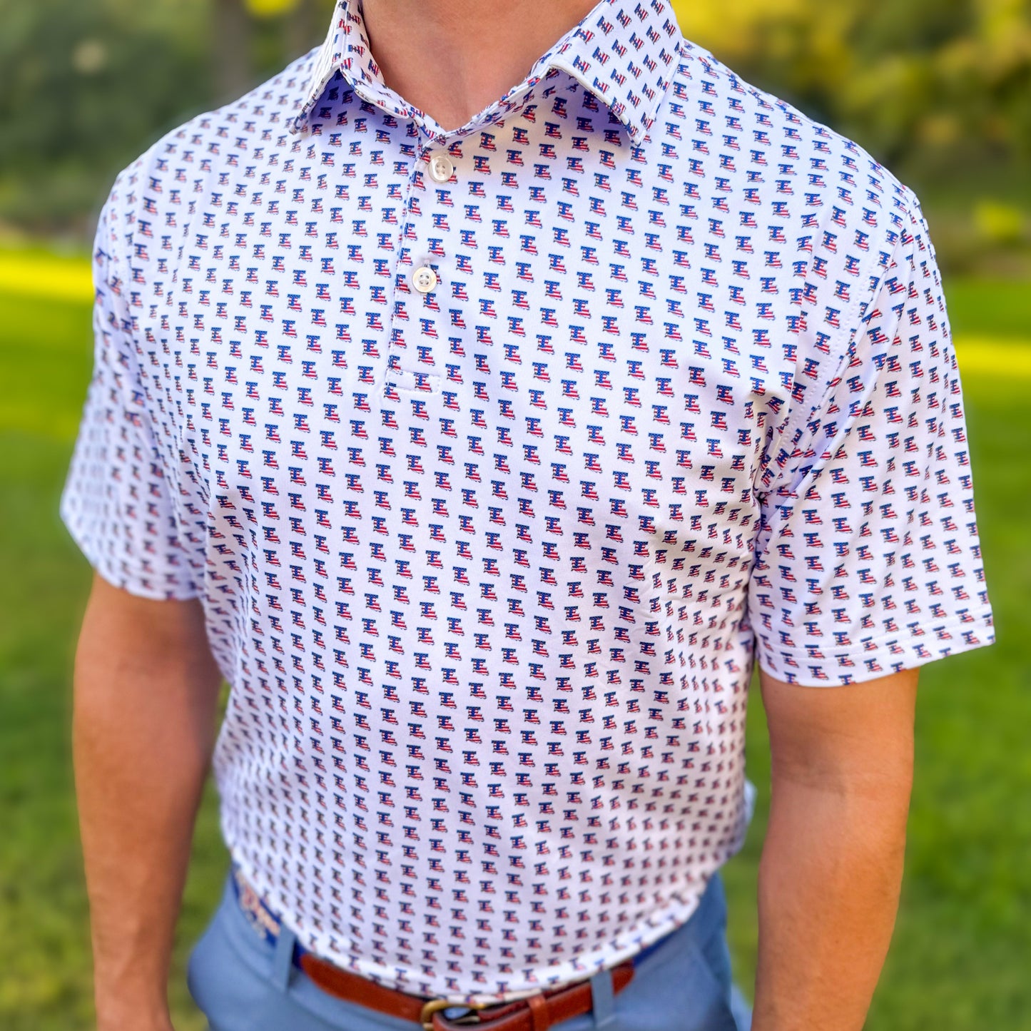 Stars and Stripes Performance Polo