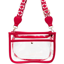 Load image into Gallery viewer, Clear Purse- Red
