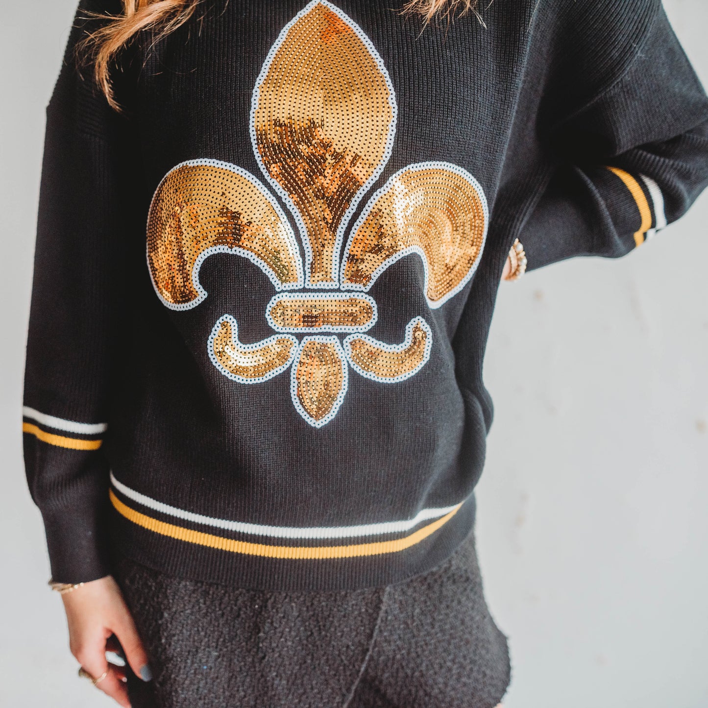 Fleur-De-Lis Sparkle Sweater